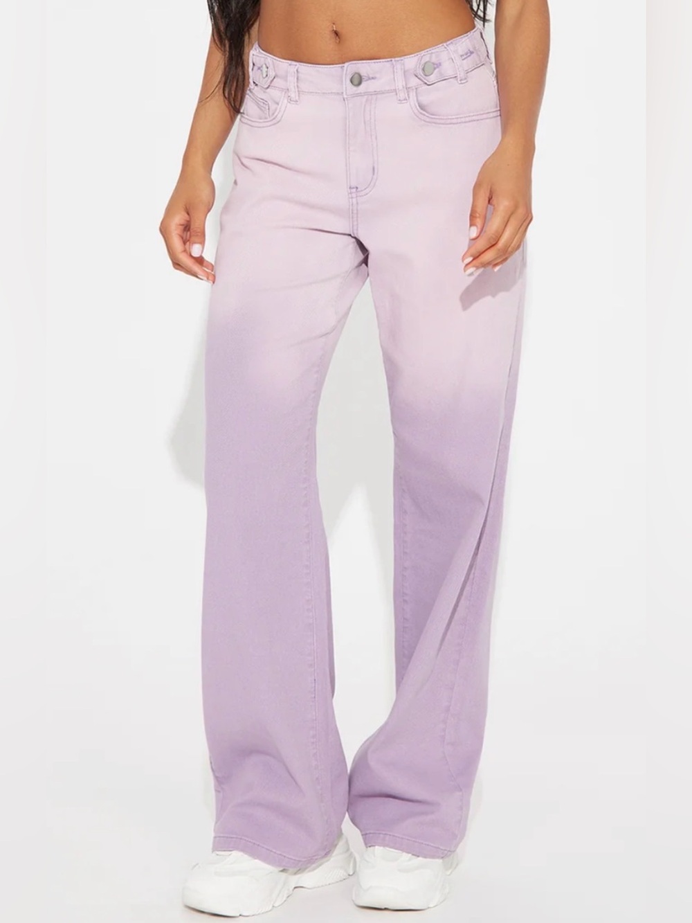 Lilac Wide-Leg Women’s Jeans